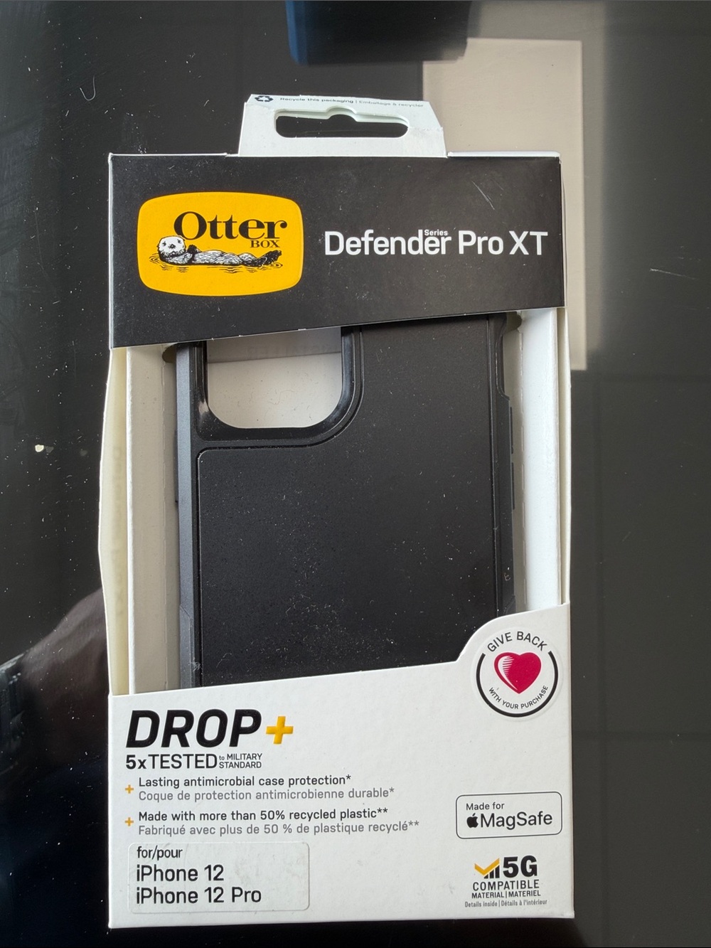 OtterBox Defender Pro XT Black iPhone 12 / 12 Pro Case